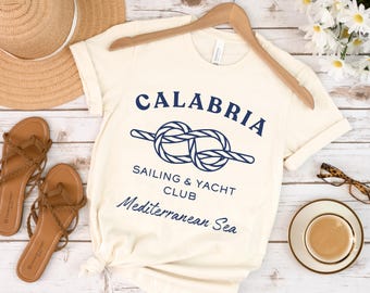 Calabria Italian Shirt, Italy Travel Gift, Mediterranean Sea Girls Trip Tee, Summer Vibes Ciao Bella t-Shirt, Italy Quotes Beach Shirt