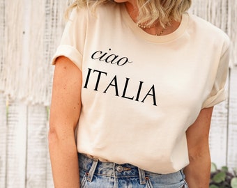 Camisa Ciao Italia, regalo para los amantes de Italia, camiseta italiana Hello, camiseta Ciao Bella, camisa de viaje divertida, regalo italiano, camisa de vacaciones familiares