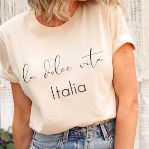La Dolce Vita Italian Shirt, Sweet Life Italy Gift, Italy Lover Vacation Tee, Italian Quotes & Phrases Gift, The Art Of Doing Nothing tShirt