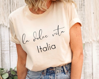 La Dolce Vita Italian Shirt, Sweet Life Italy Gift, Italy Lover Vacation Tee, Italian Quotes & Phrases Gift, The Art Of Doing Nothing tShirt