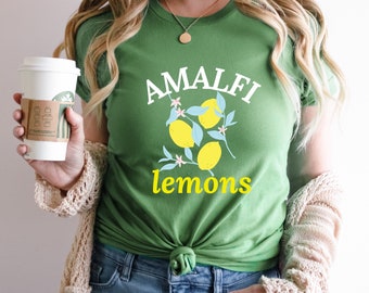 Amalfi Coast Lemons Shirt | Italian Lemon Tee | Fruit Shirts | Summer Travel Shirt | Italy Lover Shirt | Vacation t-Shirt