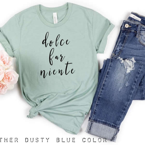 T-SHIRT DOLCE FAR NIENTE ROSA