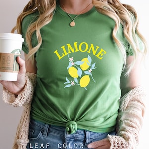 Limone Shirt, Amalfi Lemons t-Shirt, Italy lemons  lover Botanical Shirt, Lemon Print Gardening Shirt, Indie Clothes, Cute Fruit Shirt