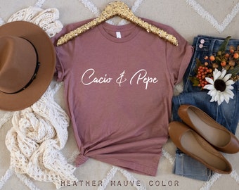 Italian Phrase shirt, Cacio e Pepe tops and tees, Italian Foodie Al dente Carbonara t-shirt, Pasta lovers Tee,  Italian & Rome Lover shirt