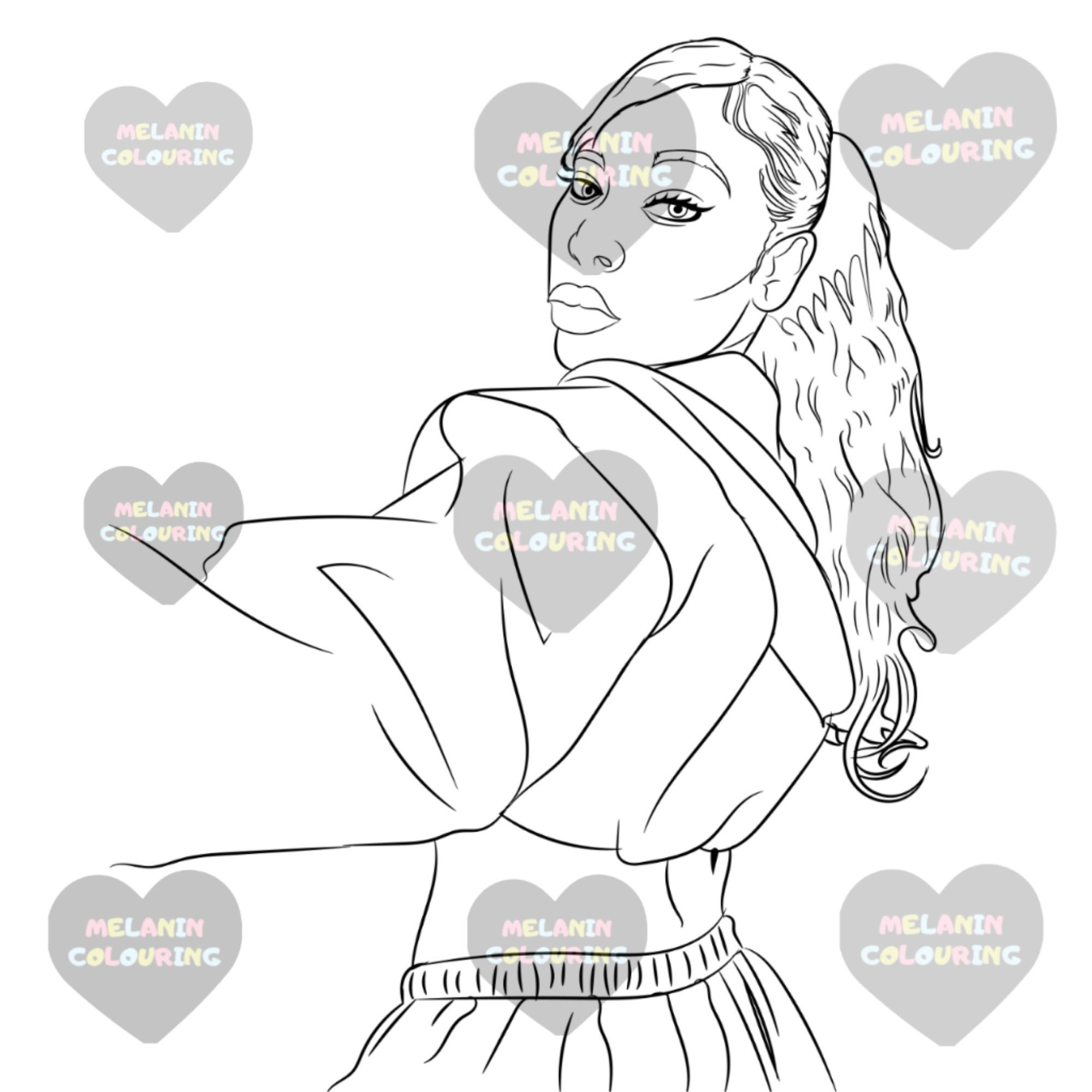 Hoodie Coloring Page