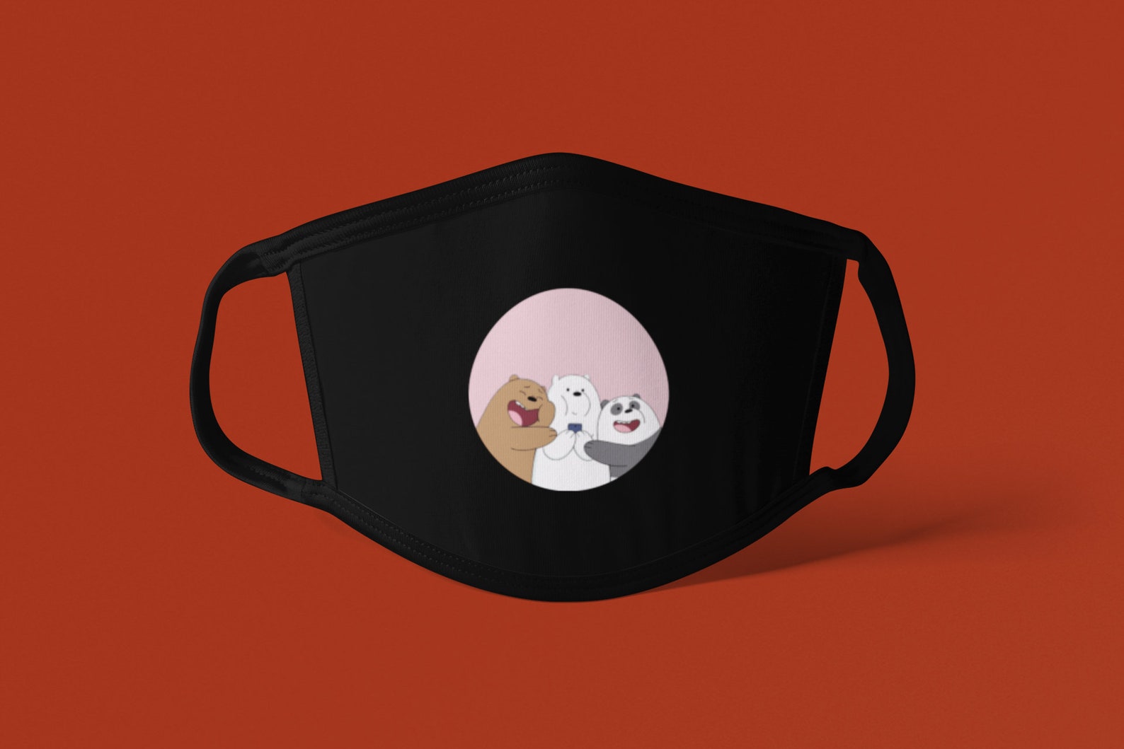 We Bare Bears Face Mask Elastic with adjustable washable Etsy