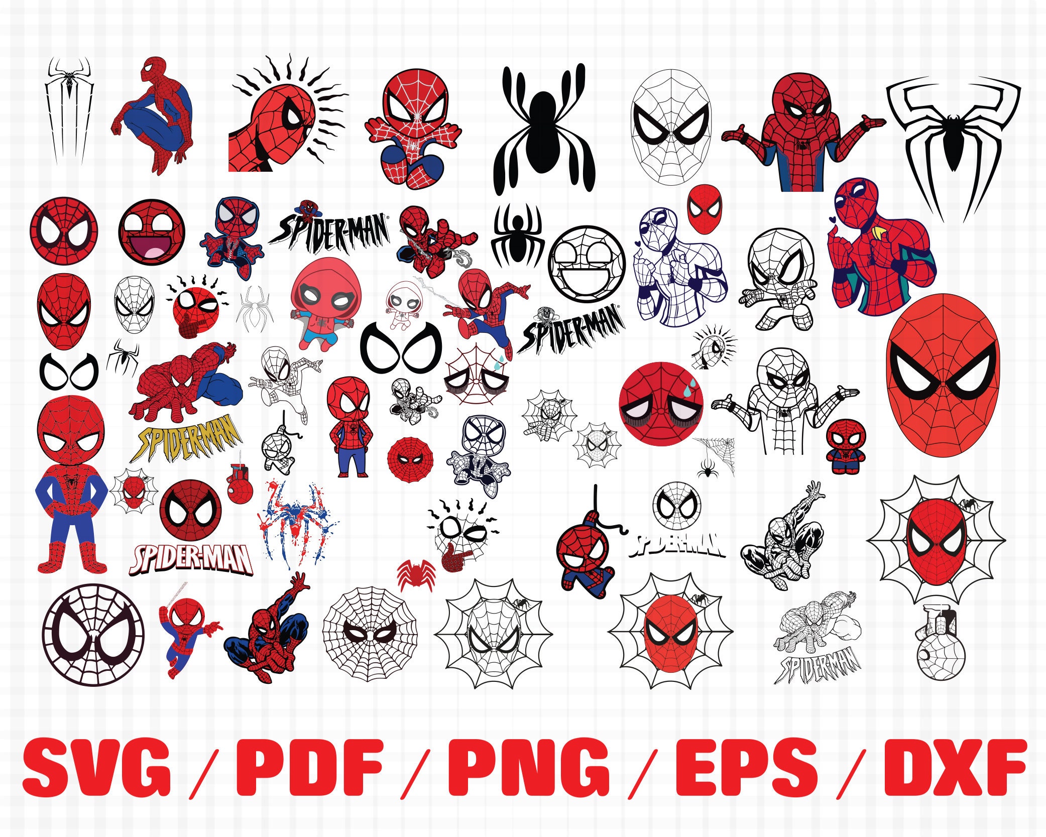 Spiderman svg bundle Spider man svg Avengers svg Superhero | Etsy