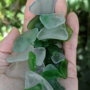 Genuine Ocean Tumbled Sea Glass  -- mixed colors