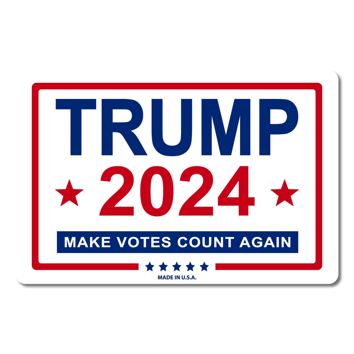 Trump 2024 Make Votes Count Again die cut sticker Etsy