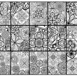 50 Zendala Coloring Pages for Adults and Teenagers Coloring Page Bundle