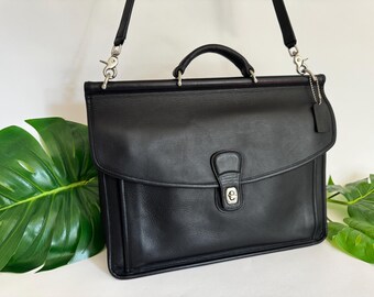 Vintage Coach | Beekman Briefcase | #5266 | Black - Etsy
