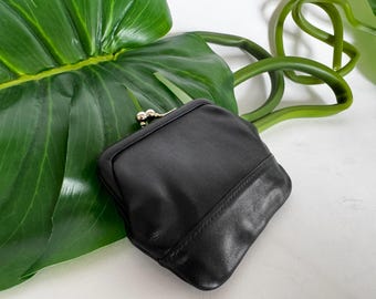 Vintage Coach | Kisslock Change Purse Case | #7155 | Black - Etsy