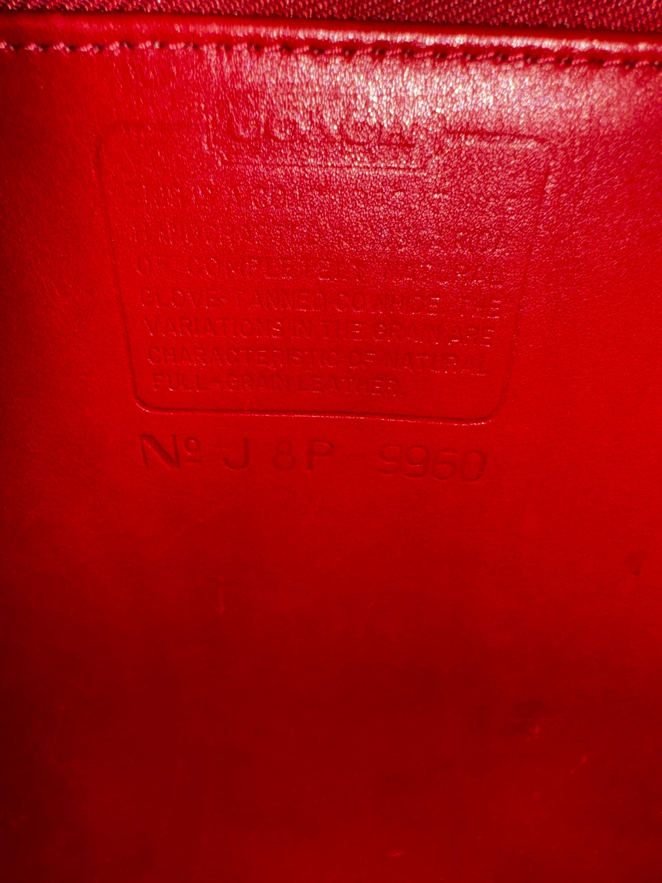 vintage coach old ✨9960 leather bag read COACH Vintage 9960 Red Leather Daypack Backpack Purse