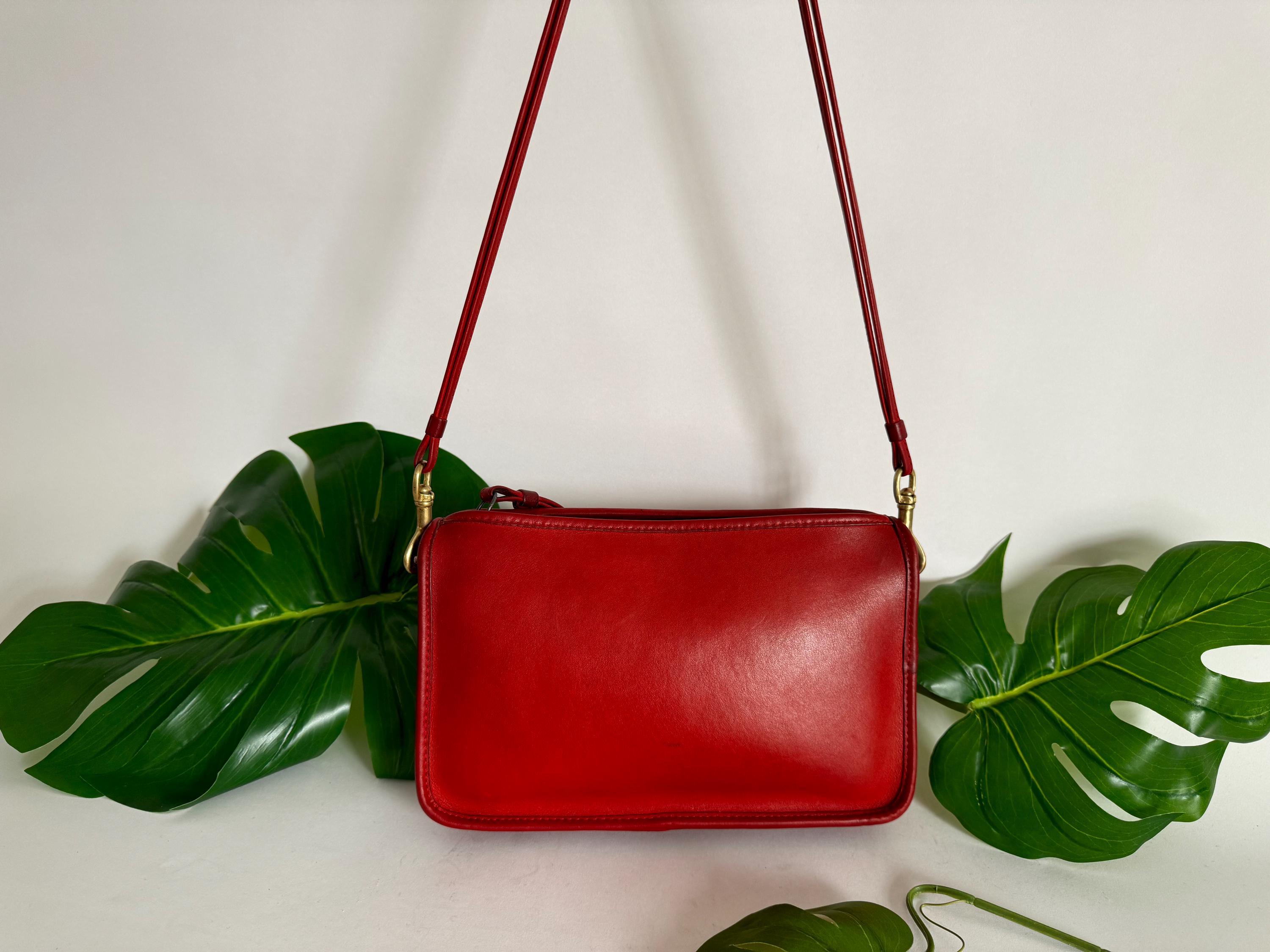 Vintage Coach | NYC Basic Bag | 9455 | Red - Etsy