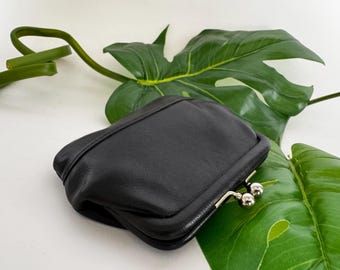 Vintage Coach | Kisslock Change Purse Case | #7155 | Black - Etsy