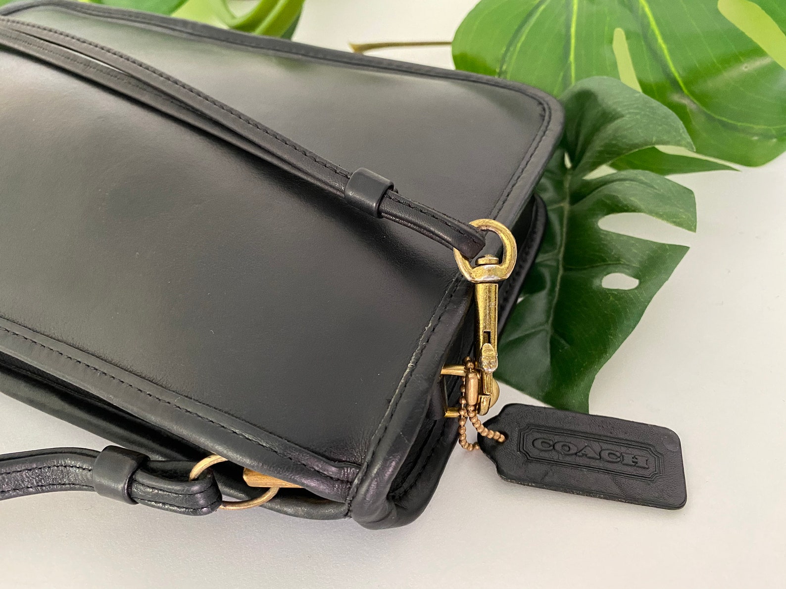 Vintage Coach NYC Basic Bag 9455 Black Etsy