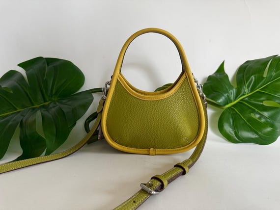 Coach | Mini Ergo Bag | Coachtopia | Lime Green Sunflower - Etsy