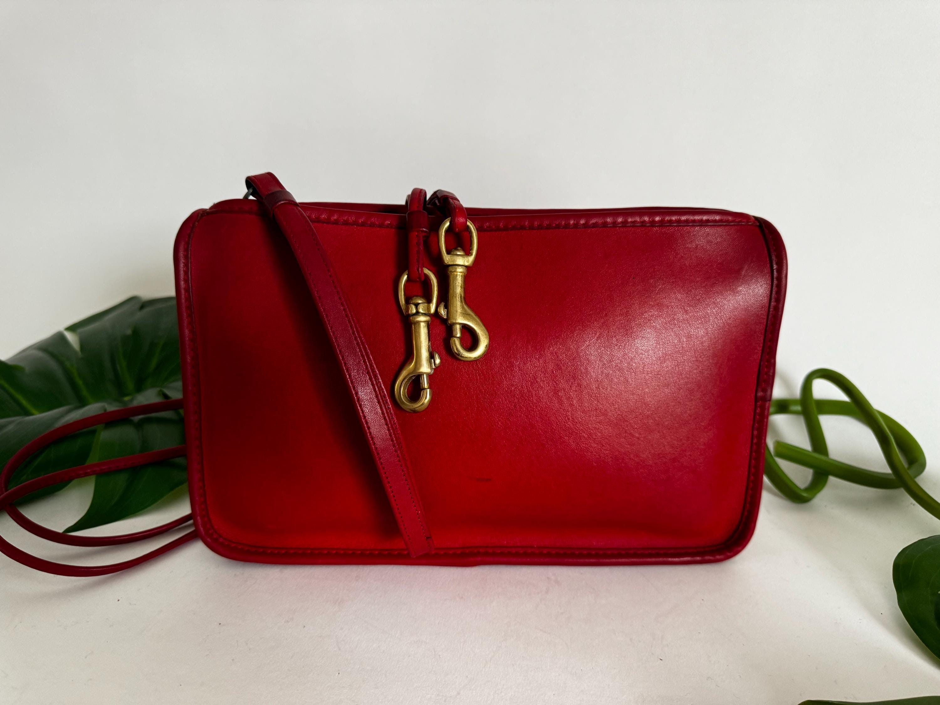 Vintage Coach | NYC Basic Bag | 9455 | Red - Etsy