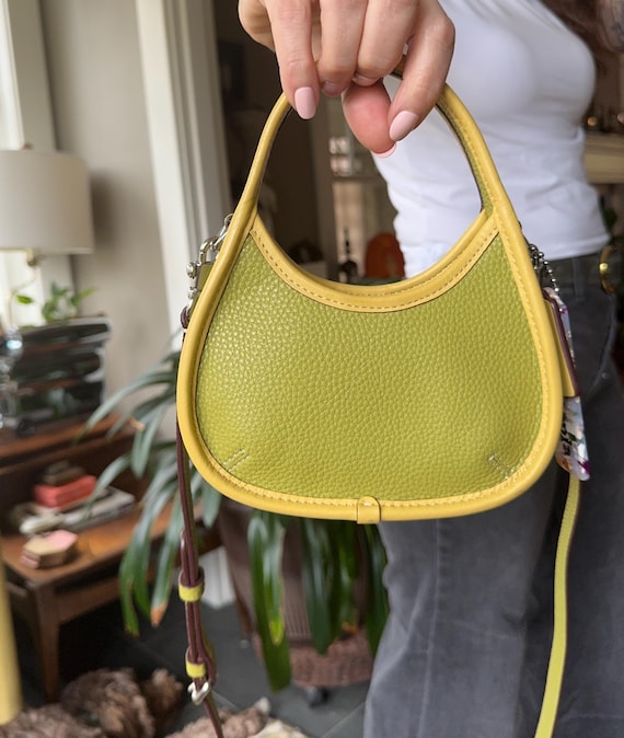 Coach | Mini Ergo Bag | Coachtopia | Lime Green Sunflower - Etsy