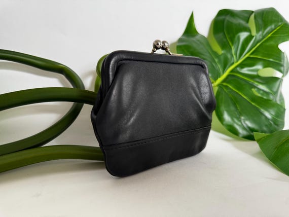 Vintage Coach | Kisslock Change Purse Case | #7155 | Black - Etsy