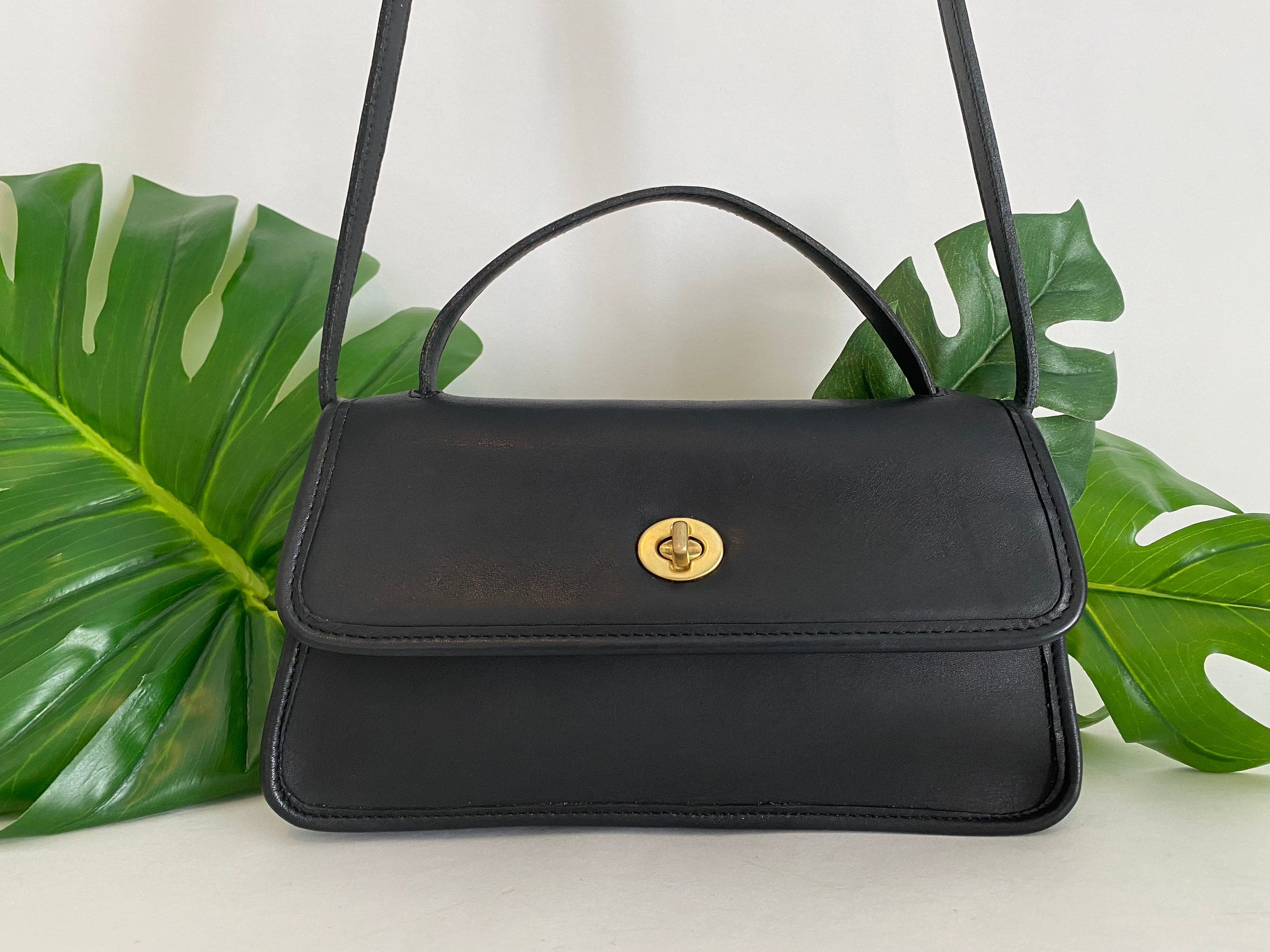 Vintage Coach | Geometric Clutch | 9044 | Black - Etsy