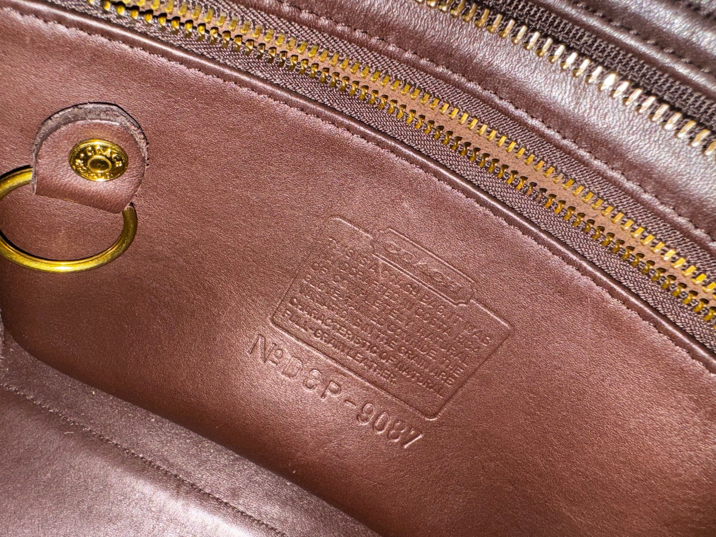 Vintage Coach | Metropolis Zip | 9087 | Mahogany - Etsy Vintage Coach | Metropolis Zip | 9087 | Mahogany - Etsy