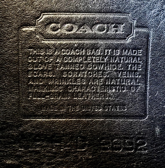 Vintage Coach | Chrystie Bag | #9892 | Black - Etsy Hong Kong