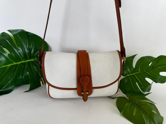 Vintage | Dooney & Bourke | Equestrian | White and Tan - Etsy display picture 1