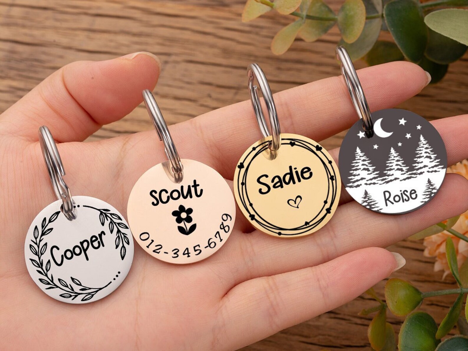 Custom Dog Tag Microchip Dog Tag Pet Tag Dog ID Tag Puppy Tag Etsy