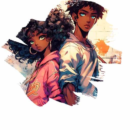 Black Love Clipart, Afrolovedesign, Africanamericanart, Black Love