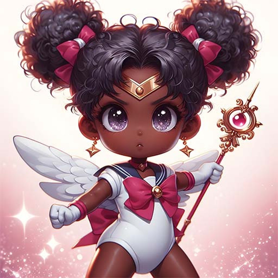 Afro Sailor Baby, Digital Download, PNG, African American, Sailor