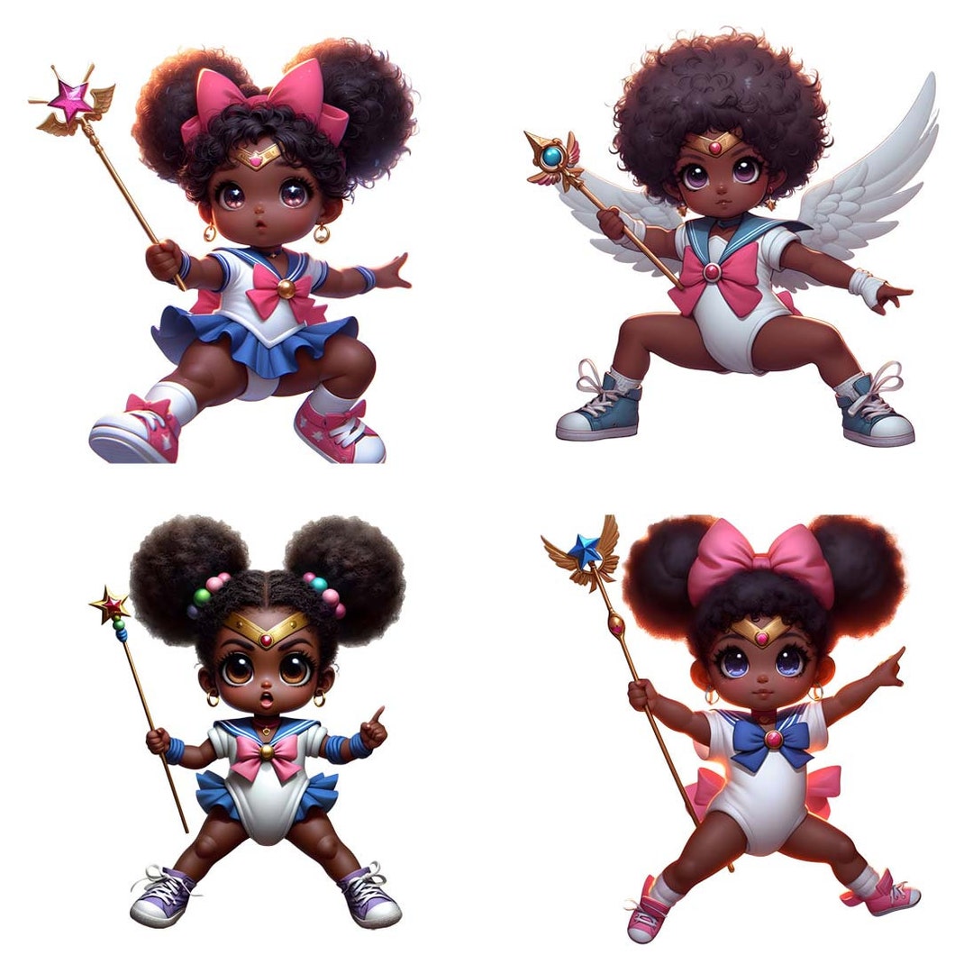 Afro Sailor Baby, Digital Download, PNG, African American, Sailor