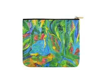 Carry-All Pouch 6" x 5" Green Tulip Collection