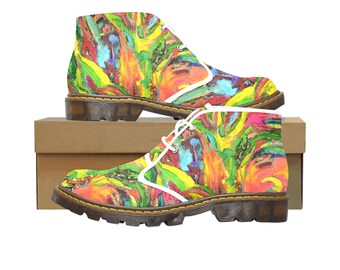 Damen Canvas Chukka Boots African Tree Kollektion