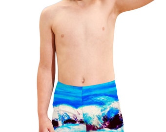 Boys Quick Dry Beach Shorts Children's Swimming Trunks Beach Front Collection