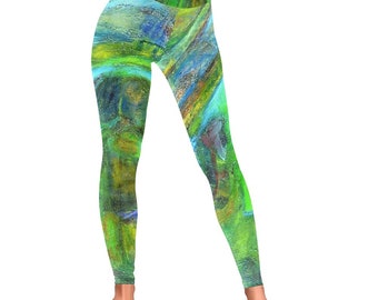 Women's Low Rise Leggings Coconut Tree Collection