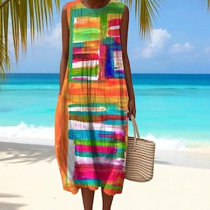 Robe sans manches pour femme Collection El Ventanal