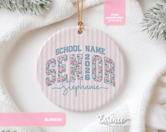 Personalized Class of 2026 ornament graduation keepsake gift Custom High school Senior graduate giftful Christmas Senior night Xmas idea