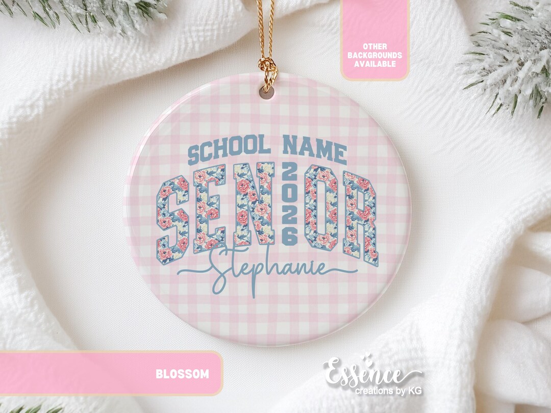 Custom Senior Ornament Graduation Keepsake Gift Personalized Class of ...