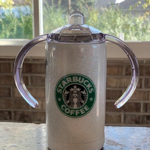 Starbucks Sippy Cup /kids cup Glittery Tumbler. Comes with 2 lids