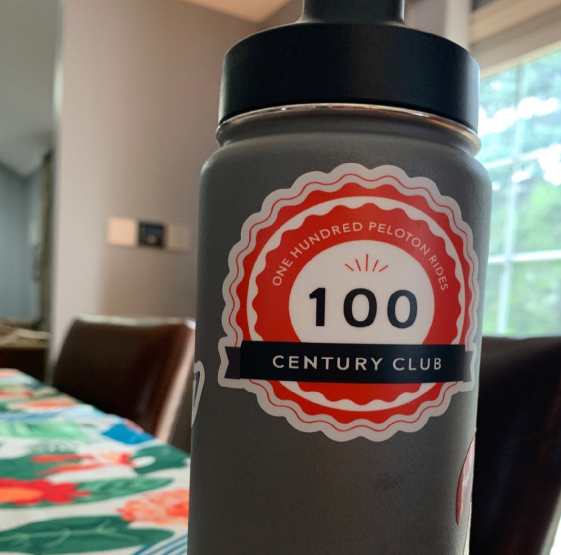 peloton century club pin