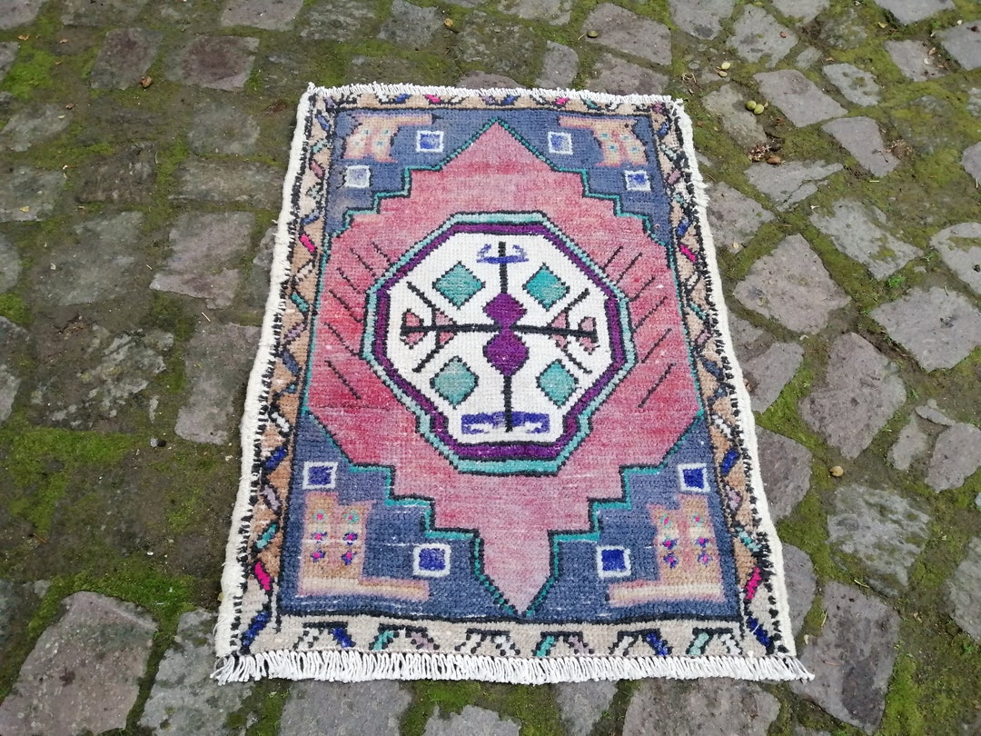 Oriental Bathroom Rug Door Mat Rug 2.4x1.9ft Doormat Rug Etsy UK