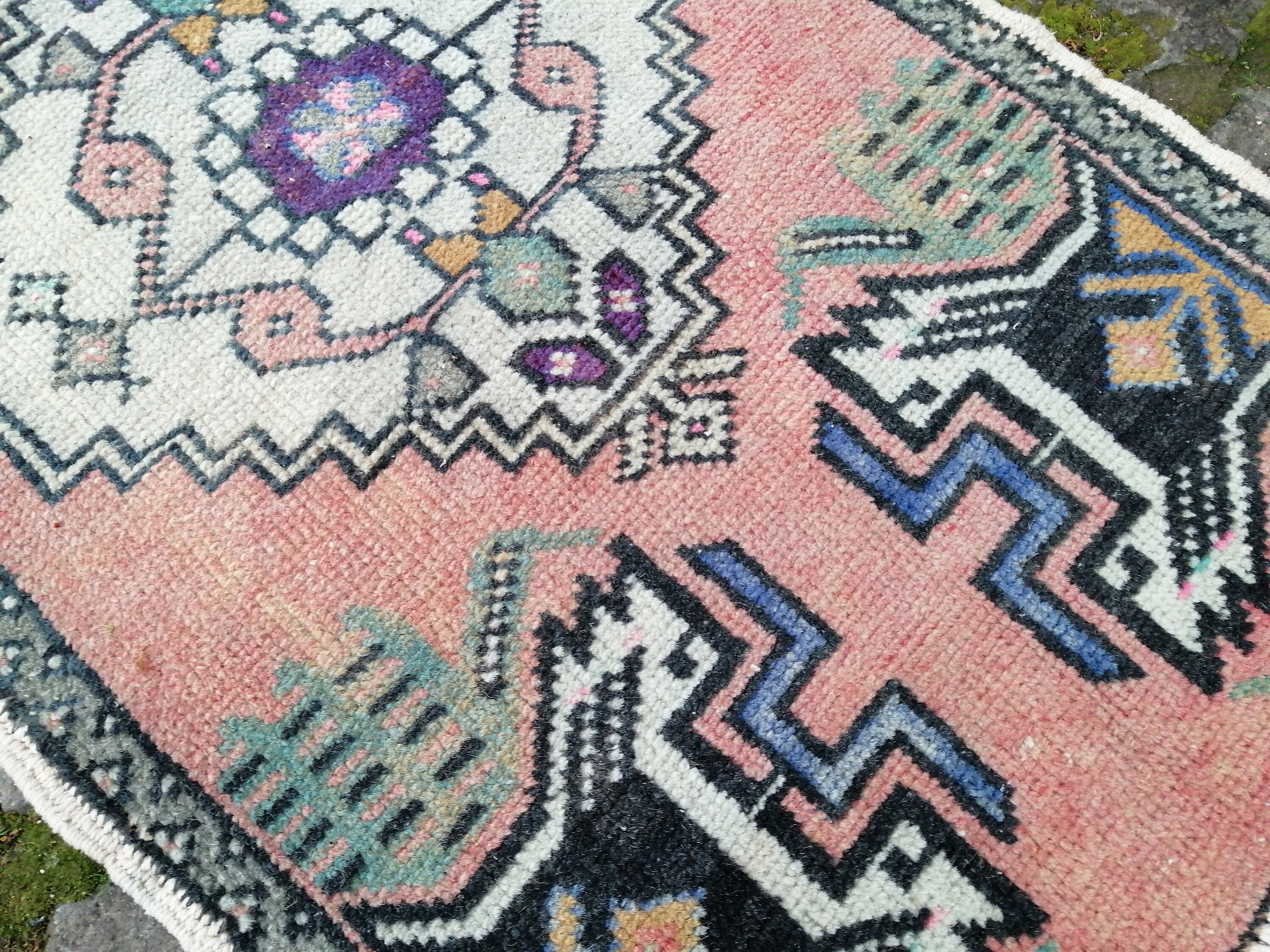 Handmade Rug 3.1x1.8 Ft Door Mat Rug Woven Rug Small Rug Etsy UK