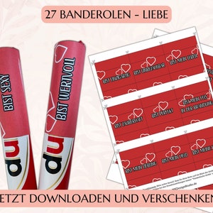 Duplo Banderole zum Download Du bist Vorlage zum ausdrucken Botschaften