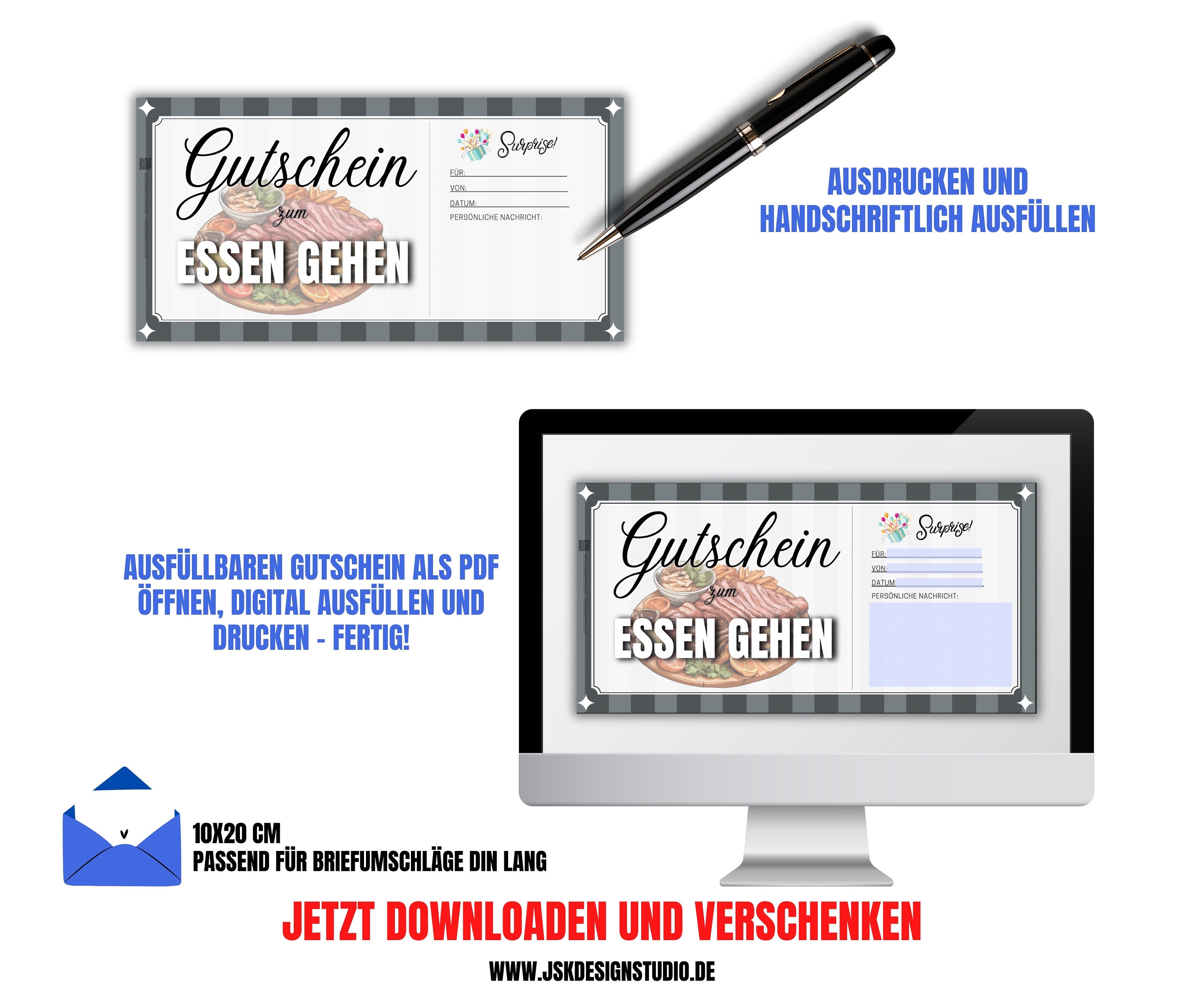 gutschein für einmal essen gehen