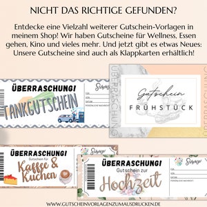 Gutschein Vorlage Wellness Gutscheinkarte PDF Download Geburtstag Geschenk Personalisiert JSK002 Bild 8
