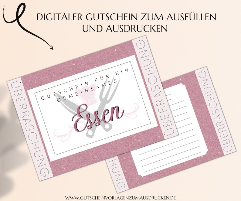 30 Geschenkgutscheine Mit Rosa Umschlägen – Goldfolien-Design Für Salon, Restaurant, Spa & Mehr