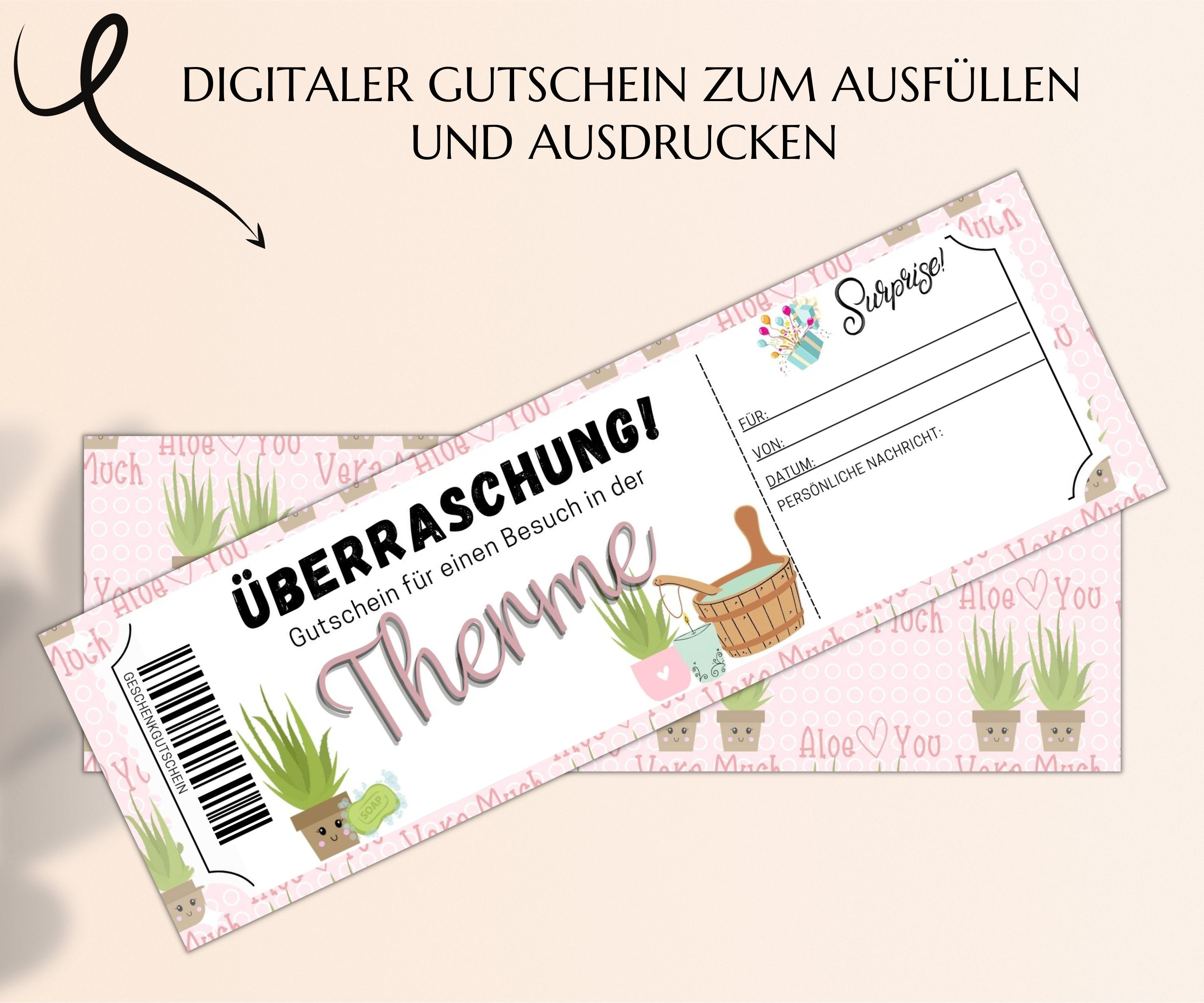 Therme Gutschein Vorlage Zum Ausdrucken Wellness Geschenkgutschein