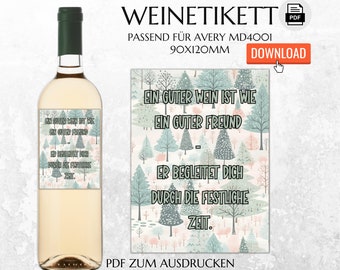étiquette de bouteille amusante à imprimer | Dire le cadeau d’anniversaire de l’étiquette de vin | Téléchargement instantané | Cadeau de dernière minute | FLE022