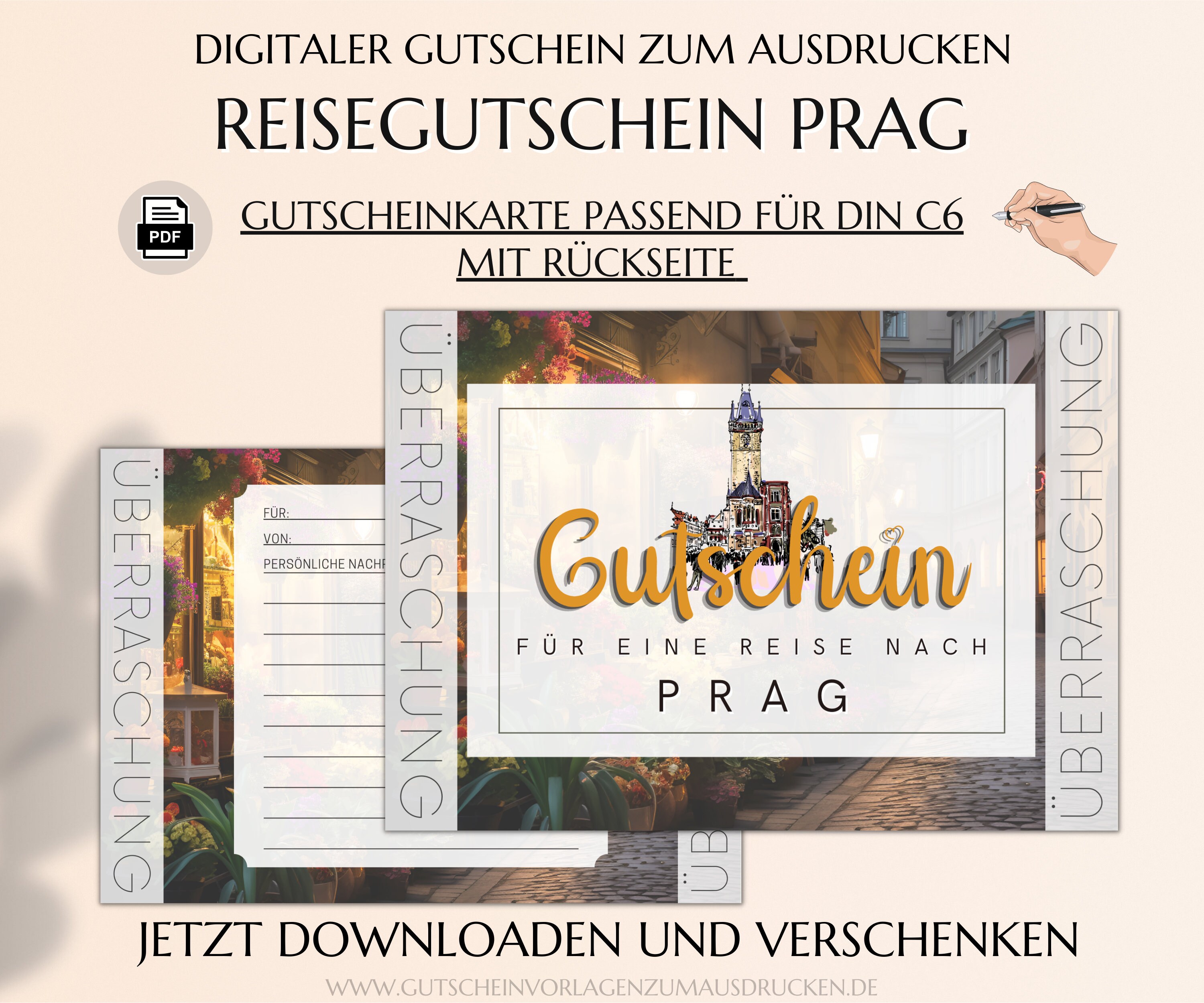 gutschein für eine reise vorlage